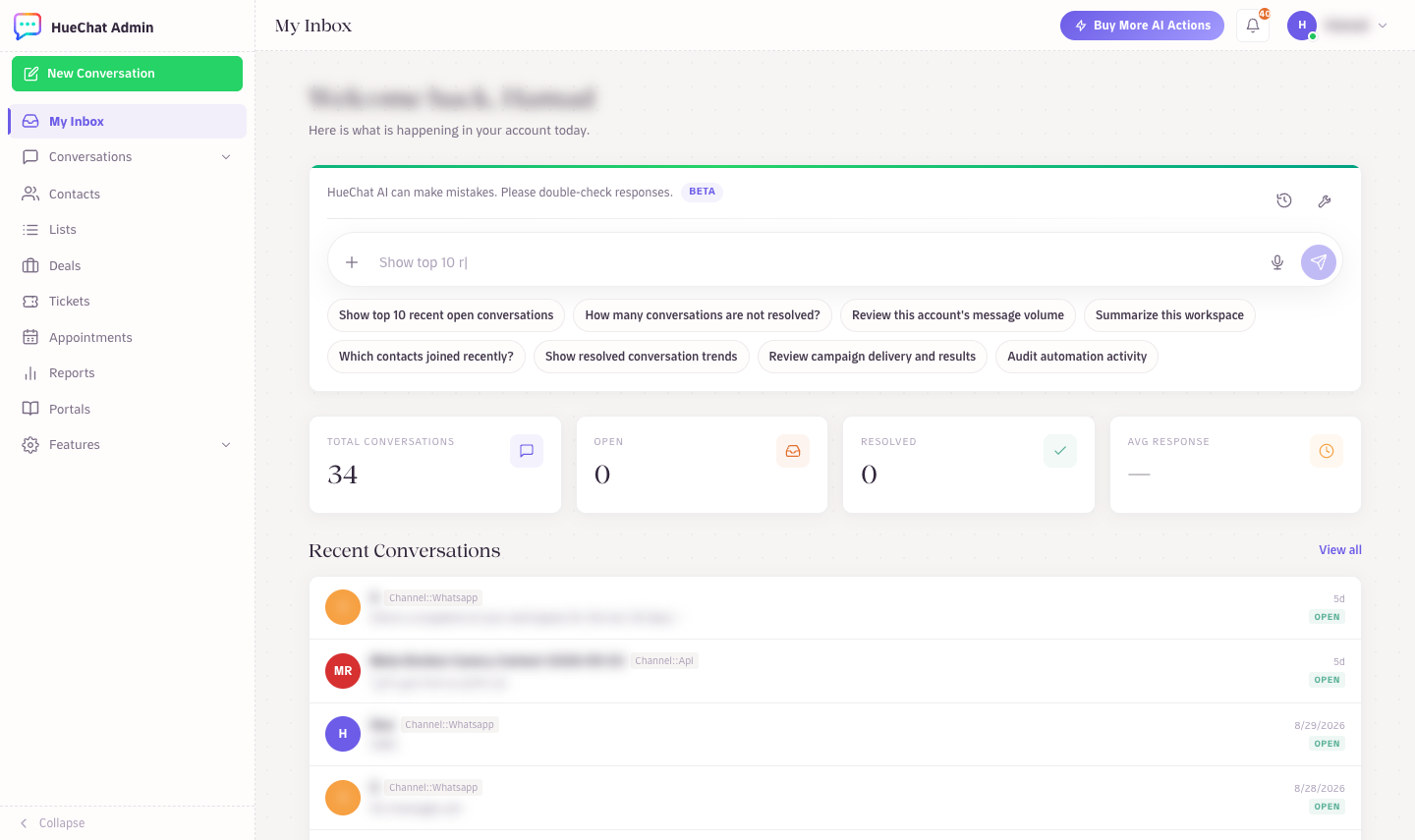 Your new workspace dashboard