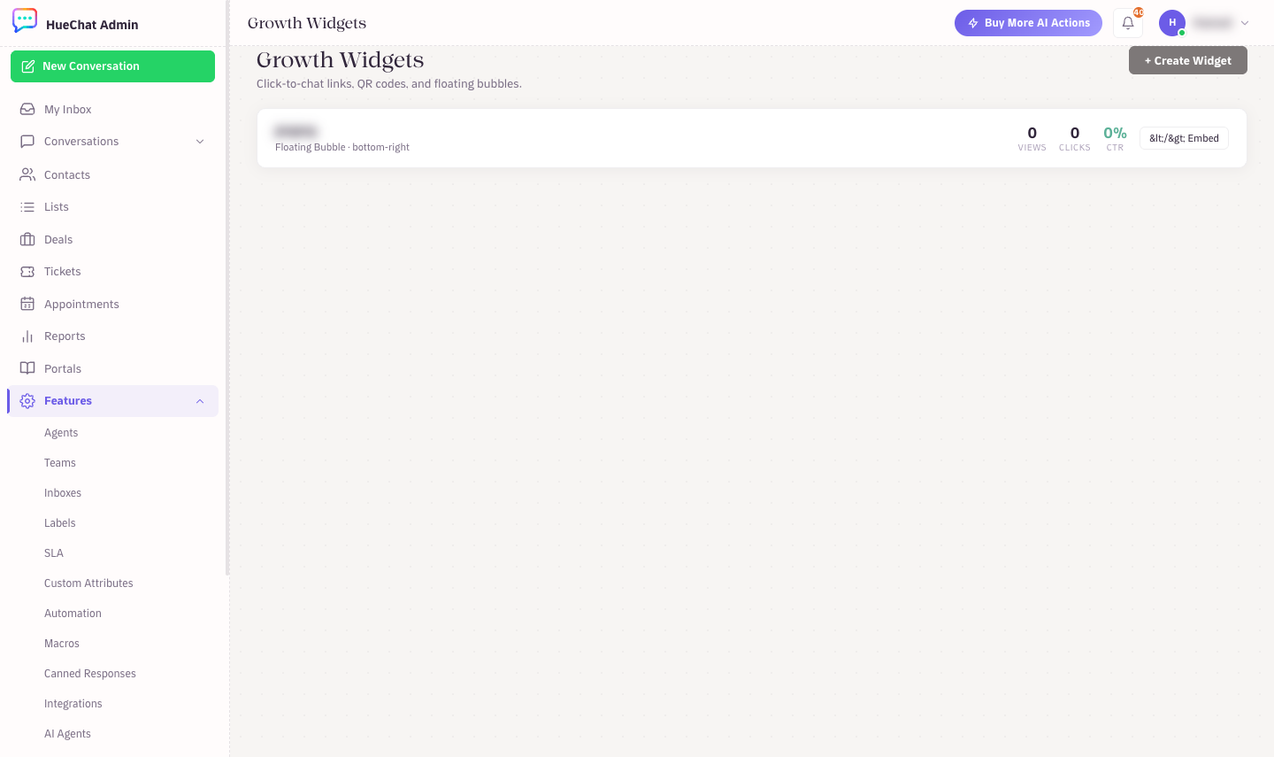 Growth Widgets: chat links, QR codes and the floating bubble