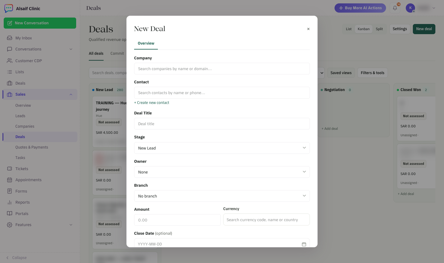 The New Deal form