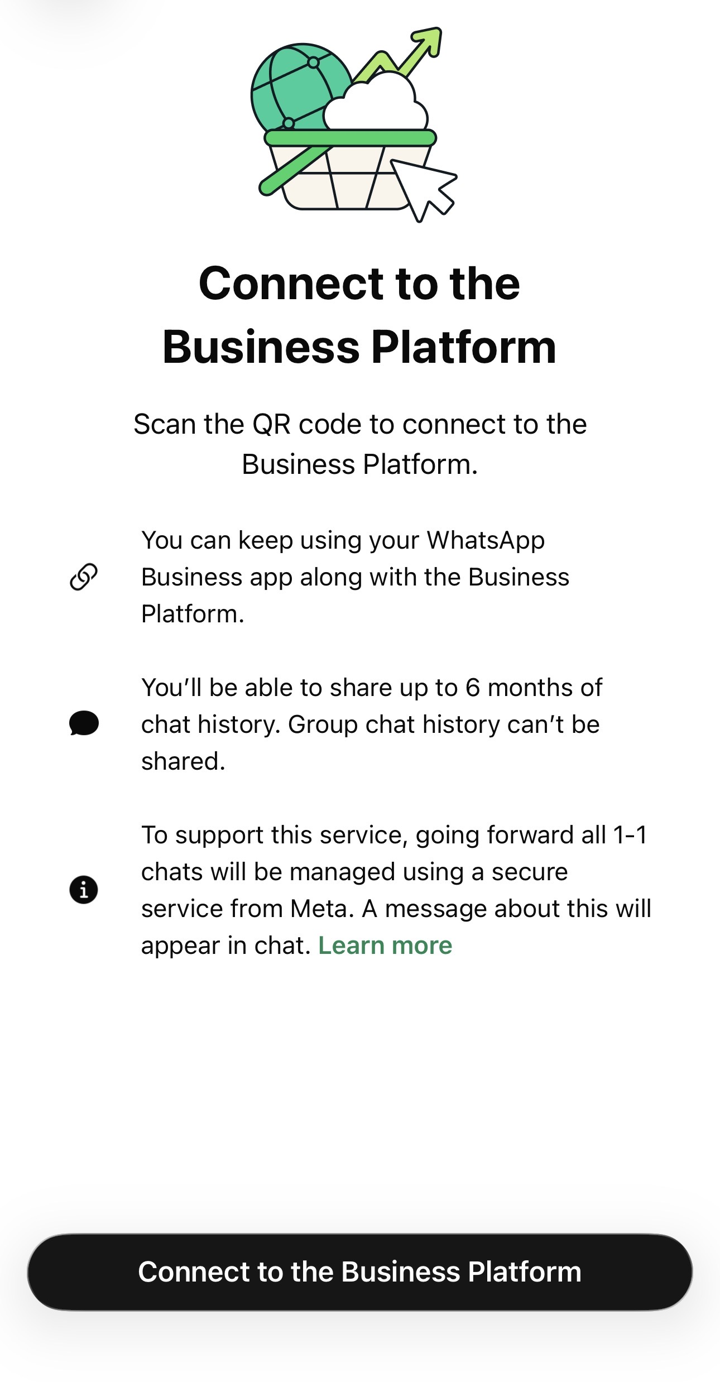 WhatsApp Business app: Connect to the Business Platform
